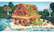 A tiny but functional build for the seashore. (Image via YouTube/ZayPixel)